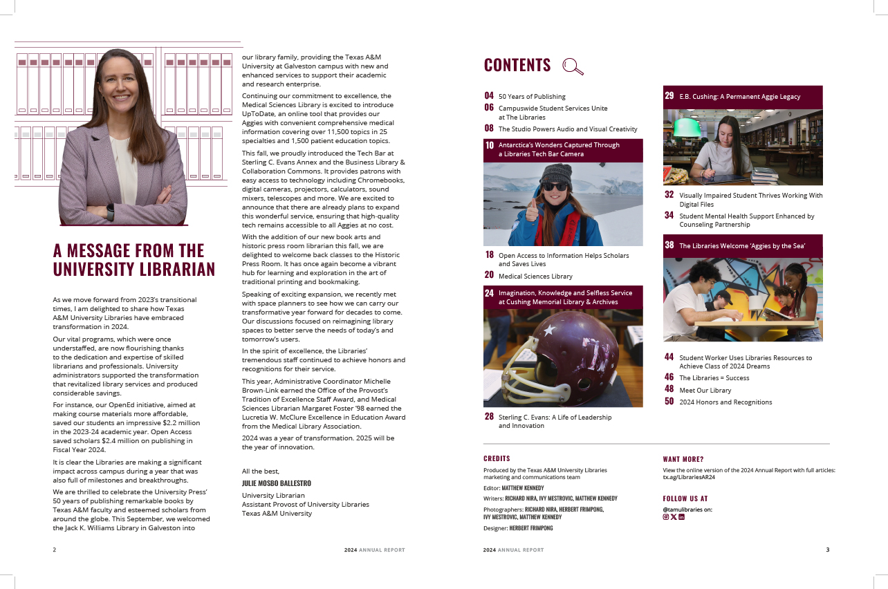 Cover of 2024 Texas A&M Annual Report